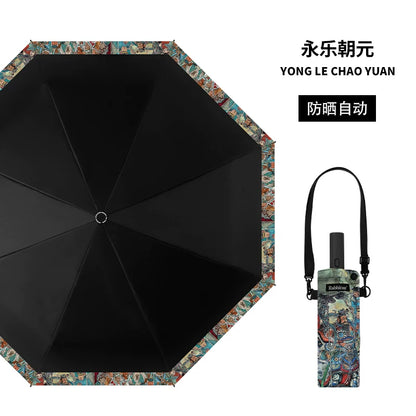 Rabbituu [Yongle Chaoyuan] Automatic parasol, umbrella, sunscreen and UV protection gift box for men and women