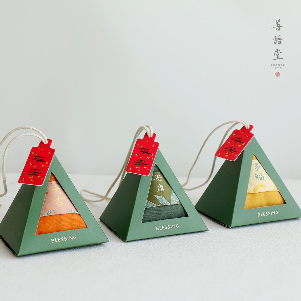 Shanyutang, Dragon Boat Festival Souvenir Carry-on Quaint Fragrant Dumplings Handmade Qinghe Wormwood Herbal Bag Zongzi Pendant