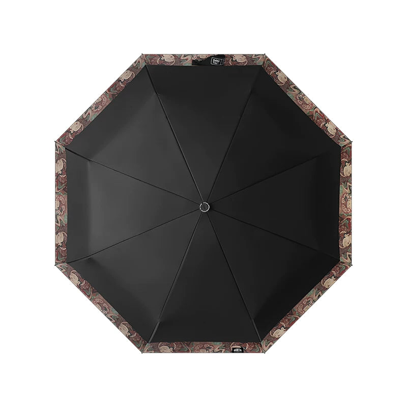 Rabbituu [Dunhuang] Automatic umbrella Umbrella Men's rain and shine Sunscreen UV protection Parasol Women's gift