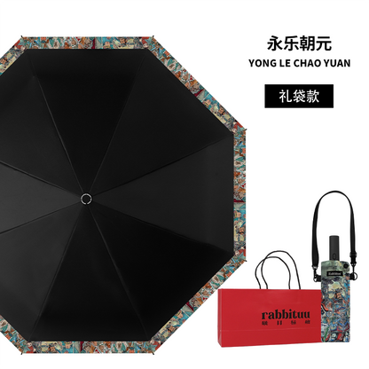 Rabbituu [Yongle Chaoyuan] Automatic parasol, umbrella, sunscreen and UV protection gift box for men and women