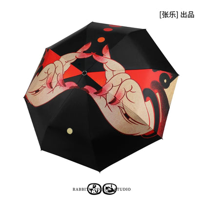 Rabbituu joint name Zhang Le [no phase, also have universal phase] automatic umbrella umbrella male sunscreen umbrella female gift