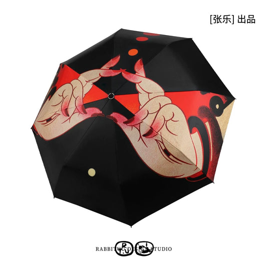 Rabbituu joint name Zhang Le [no phase, also have universal phase] automatic umbrella umbrella male sunscreen umbrella female gift