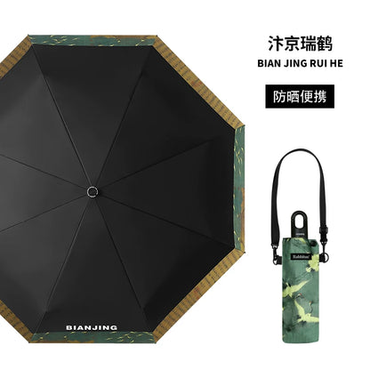 Rabbituu [Bianjing Ruihe] Automatic Umbrella Men's Sunscreen Parasol Women's Folding Gift