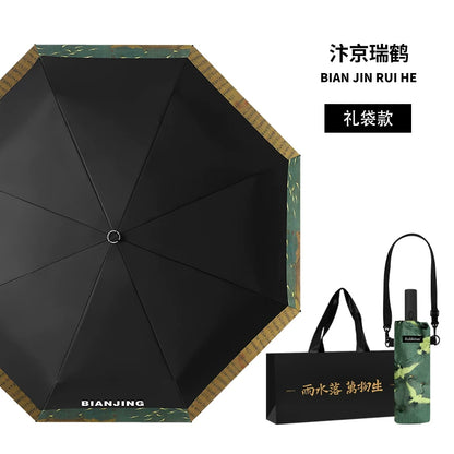 Rabbituu [Bianjing Ruihe] Automatic Umbrella Men's Sunscreen Parasol Women's Folding Gift