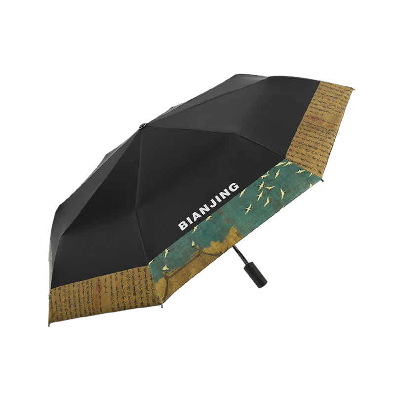 Rabbituu [Bianjing Ruihe] Automatic Umbrella Men's Sunscreen Parasol Women's Folding Gift