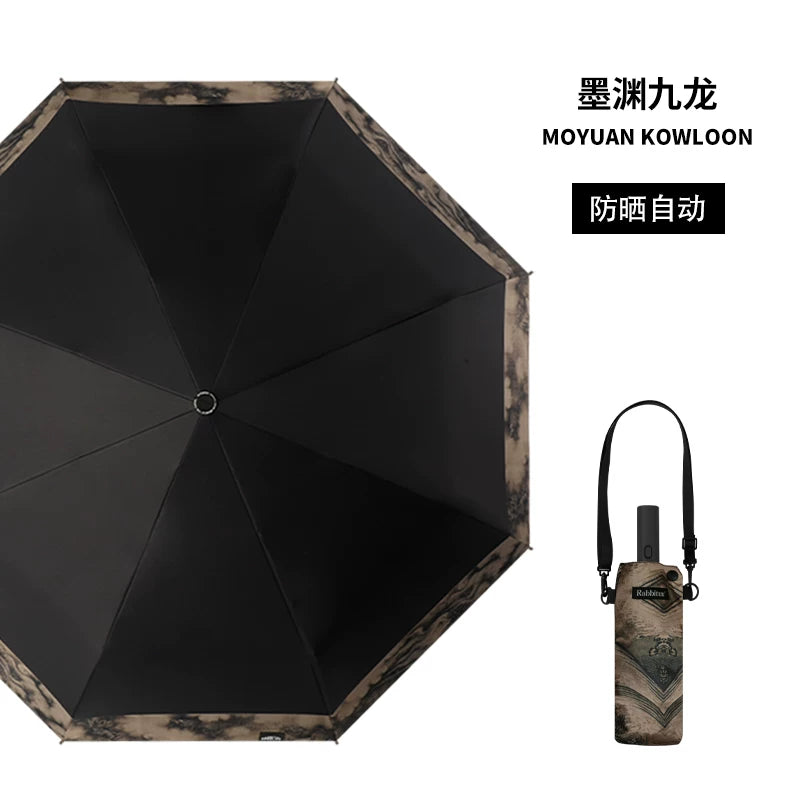 Rabbituu [Bianjing Ruihe] Automatic Umbrella Men's Sunscreen Parasol Women's Folding Gift