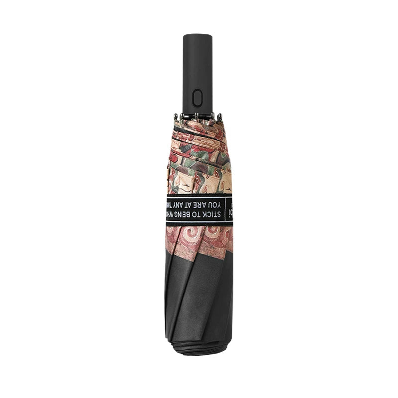 Rabbituu [Dunhuang] Automatic umbrella Umbrella Men's rain and shine Sunscreen UV protection Parasol Women's gift